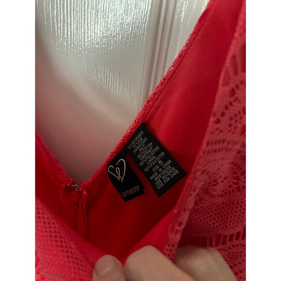 Windsor coral and floral midi dress size 5 - Picture 3 of 5